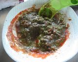 ◎バジトマツナの冷製パスタ作り方1写真