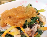 レンチン★蒸し豚と野菜の和風おろしソース作り方5写真