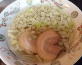 新玉ねぎ多しのすっぽんスープ麺作り方5写真