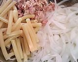 新玉ねぎのマカロニ和風サラダ作り方3写真