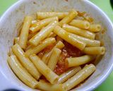 レンジで簡単！トマトパスタ(災害時にも)作り方2写真
