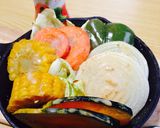 簡単！ごまドレッシングで焼き野菜サラダ作り方3写真
