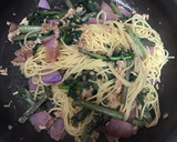 簡単☆まるごと紫大根とツナの和風パスタ作り方6写真