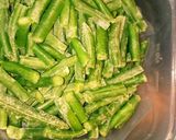 簡単！解凍するだけ！いんげん豆ごま和え作り方1写真