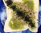 あちっ☆白と黒の胡麻ずんだあんトースト作り方2写真