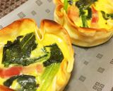トースターで焼く♡餃子の皮でミニキッシュ作り方6写真