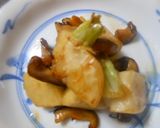 カブと椎茸炒め　超簡単　作り方3写真