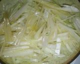 菜の花と春菊のゴマだれ冷やし麺作り方1写真
