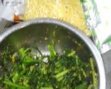 菜の花と春菊のゴマだれ冷やし麺作り方2写真