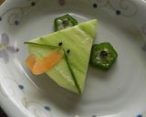 つくロッピー★オクラカメレオン作り方4写真
