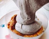 低糖質！黒胡麻黄な粉のダブルチーズケーキ作り方18写真