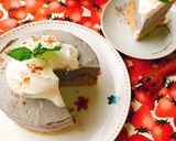 低糖質！黒胡麻黄な粉のダブルチーズケーキ作り方20写真