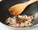 焼ねぎ味噌のチャーハン作り方1写真