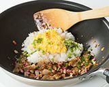 焼ねぎ味噌のチャーハン作り方2写真