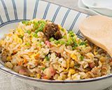焼ねぎ味噌のチャーハン作り方3写真
