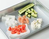 柚子の香ジュレのカクテル盛作り方1写真