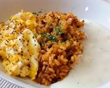 焼き鳥缶詰めでパエリア風ケチャップご飯作り方12写真