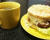 ベーグル、ローストチキンサンド作り方3写真