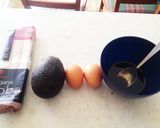 アボカドと卵のトロふわ蕎麦作り方1写真