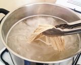 アボカドと卵のトロふわ蕎麦作り方2写真