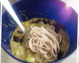アボカドと卵のトロふわ蕎麦作り方8写真