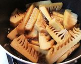 鶏モモと筍の甘辛煮作り方3写真