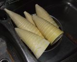 旬の竹の子の減塩煮物作り方1写真