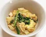 ごま油香る！お麩とニラの卵とじ☆作り方10写真