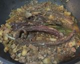 筍と鹿肉のラグー パスタ作り方4写真