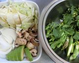春野菜と生ハムのクリームパスタ♡作り方2写真