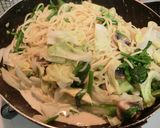 春野菜と生ハムのクリームパスタ♡作り方10写真