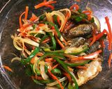子供向け！野菜たっぷり小アジの南蛮漬け作り方7写真