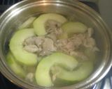 家庭の味♪厚揚げと青うり(白うり)の汁物作り方3写真