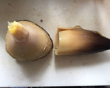 筍甘皮のかき揚げ（うす焼き煎餅で作る）作り方2写真