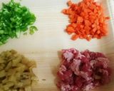 たけのこ煮入り炒飯作り方1写真
