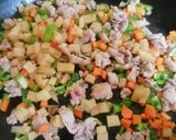 たけのこ煮入り炒飯作り方2写真