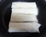 焼くだけヘルシー✿鶏ささみ＆油揚げの春巻作り方14写真