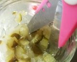 ピクルスの瓶の中で出来ちゃうタルタル❤作り方1写真