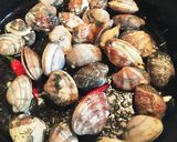 あさりと春キャベツのペペロンチーノ蒸し作り方2写真
