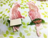 お弁当に♪♪チーズと梅の豚肉まき作り方1写真