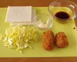 春キャベツとソースカツのサンドシナイッチ作り方1写真