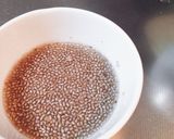 豆乳の冷やしお汁粉チアシード入り♡作り方1写真