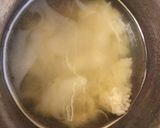 ＊小松菜となめこのあんかけおかゆ作り方2写真
