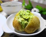 アボカドクリーム　オリーブオイルがけ作り方6写真