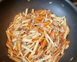 新じゃがと舞茸のきんぴら作り方7写真