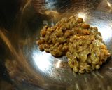 納豆玉ねぎご飯のおやき　カラシポン酢で作り方2写真
