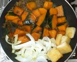かぼちゃとひき肉と新玉ねぎのカレー粉煮作り方8写真