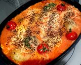 じゃがいも豆腐チーズオーロラソース煮込み作り方2写真