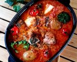 じゃがいも豆腐チーズオーロラソース煮込み作り方3写真