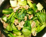 豚肉とチンゲン菜の塩ダレ炒め作り方8写真